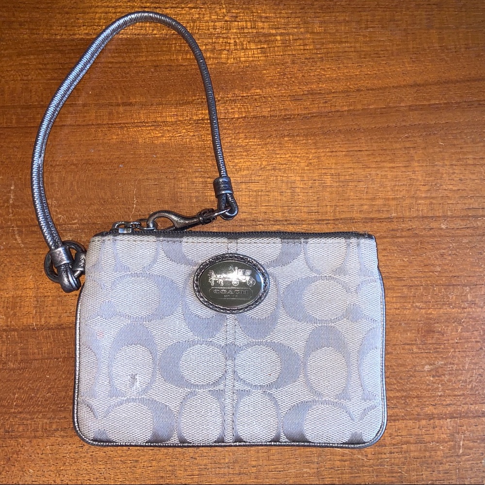 Coach Monogram Wristlet